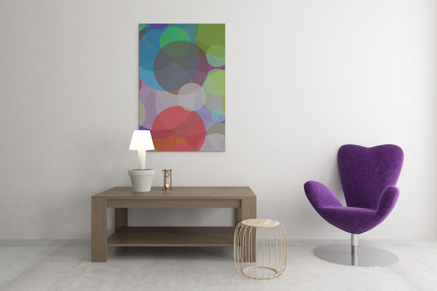 Wall Art - Transparent Circles 8223