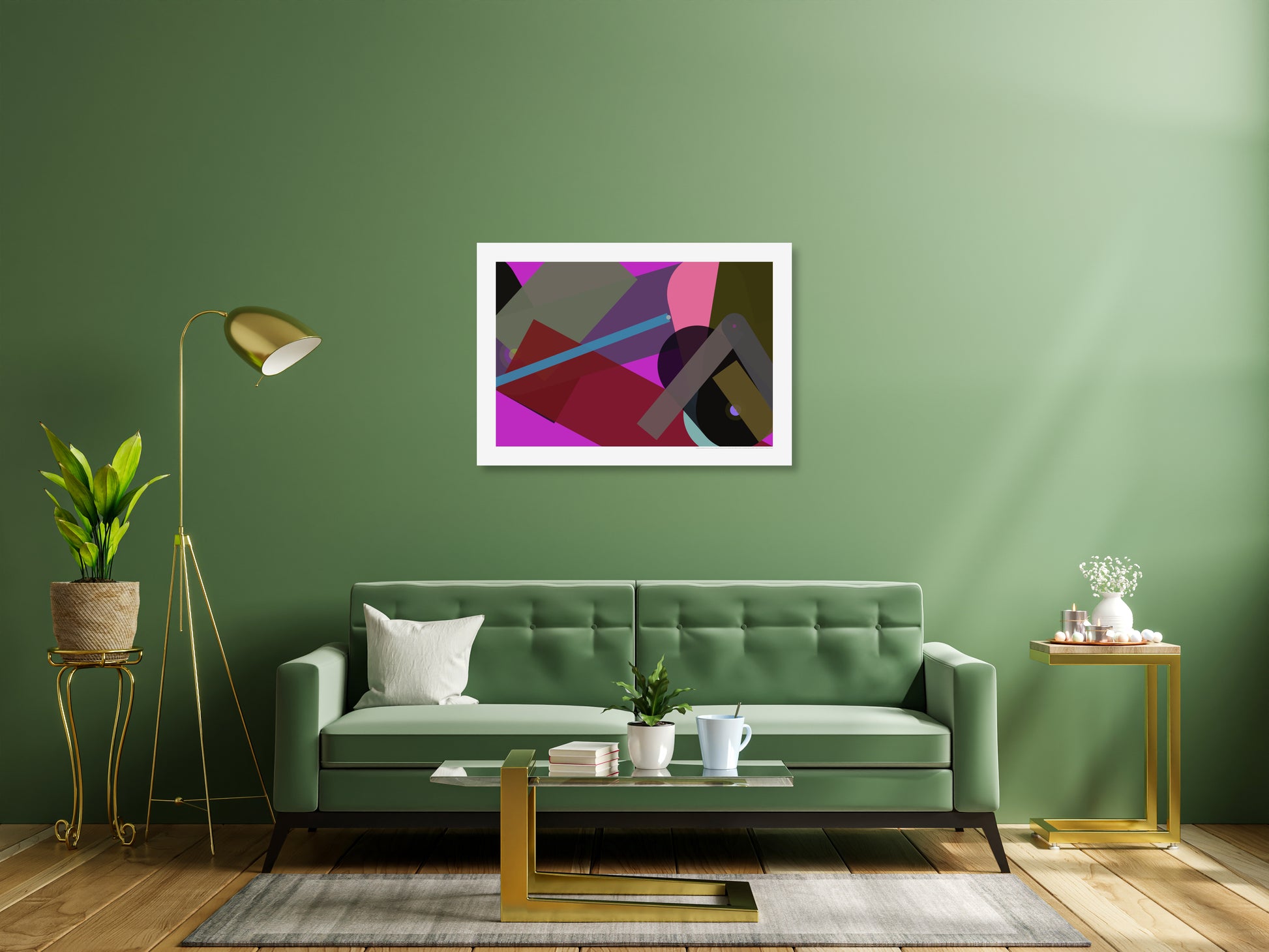 Shop generative modern abstract art poster