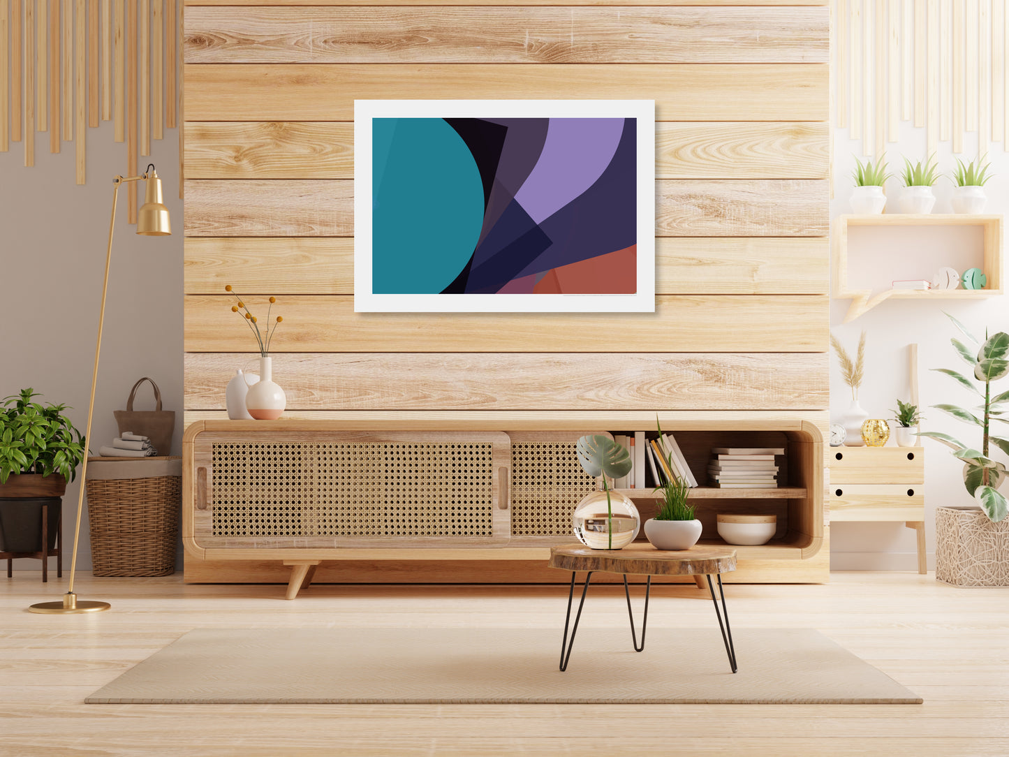 generative modern abstract art poster