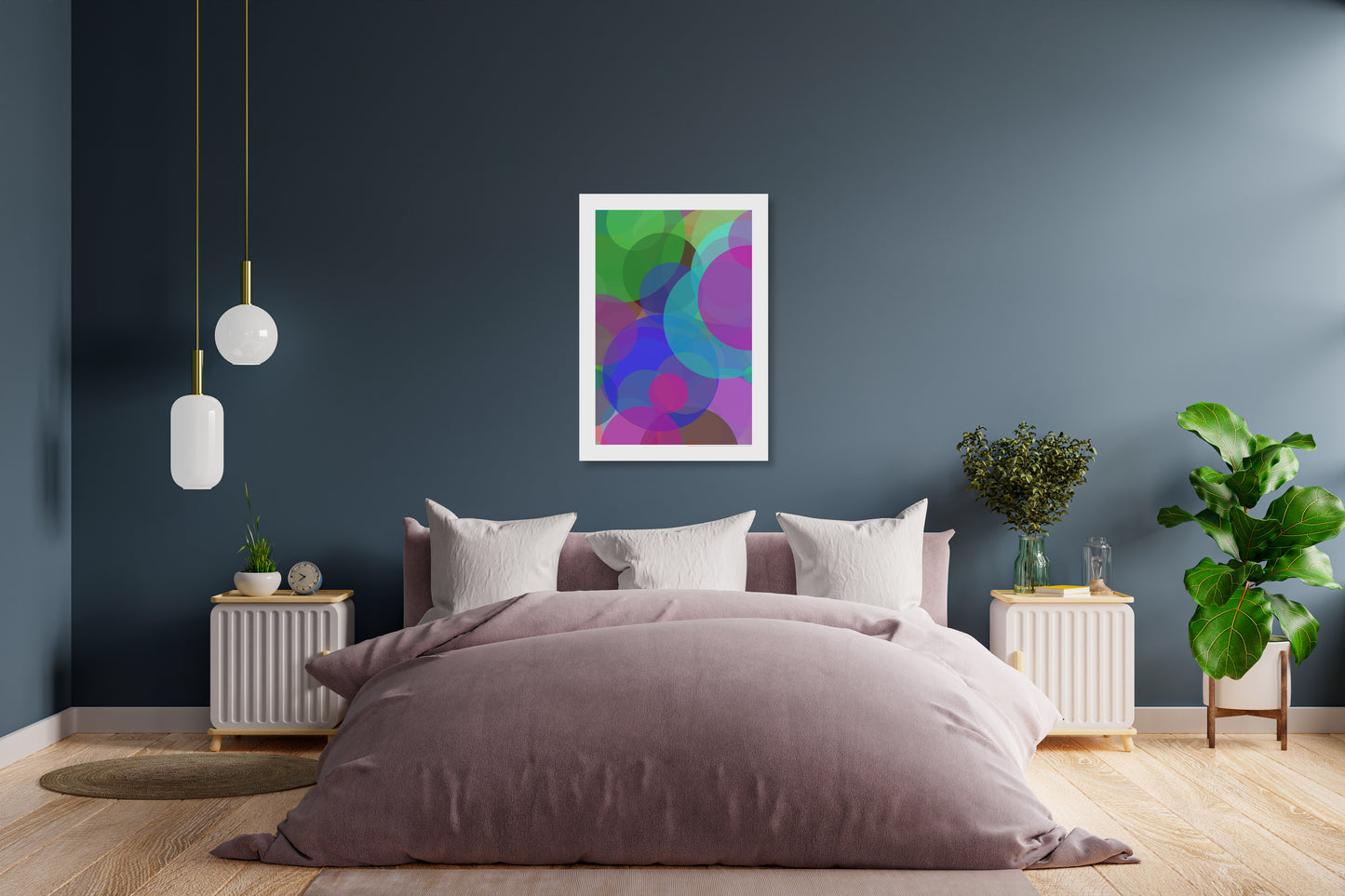 generative modern abstract art poster