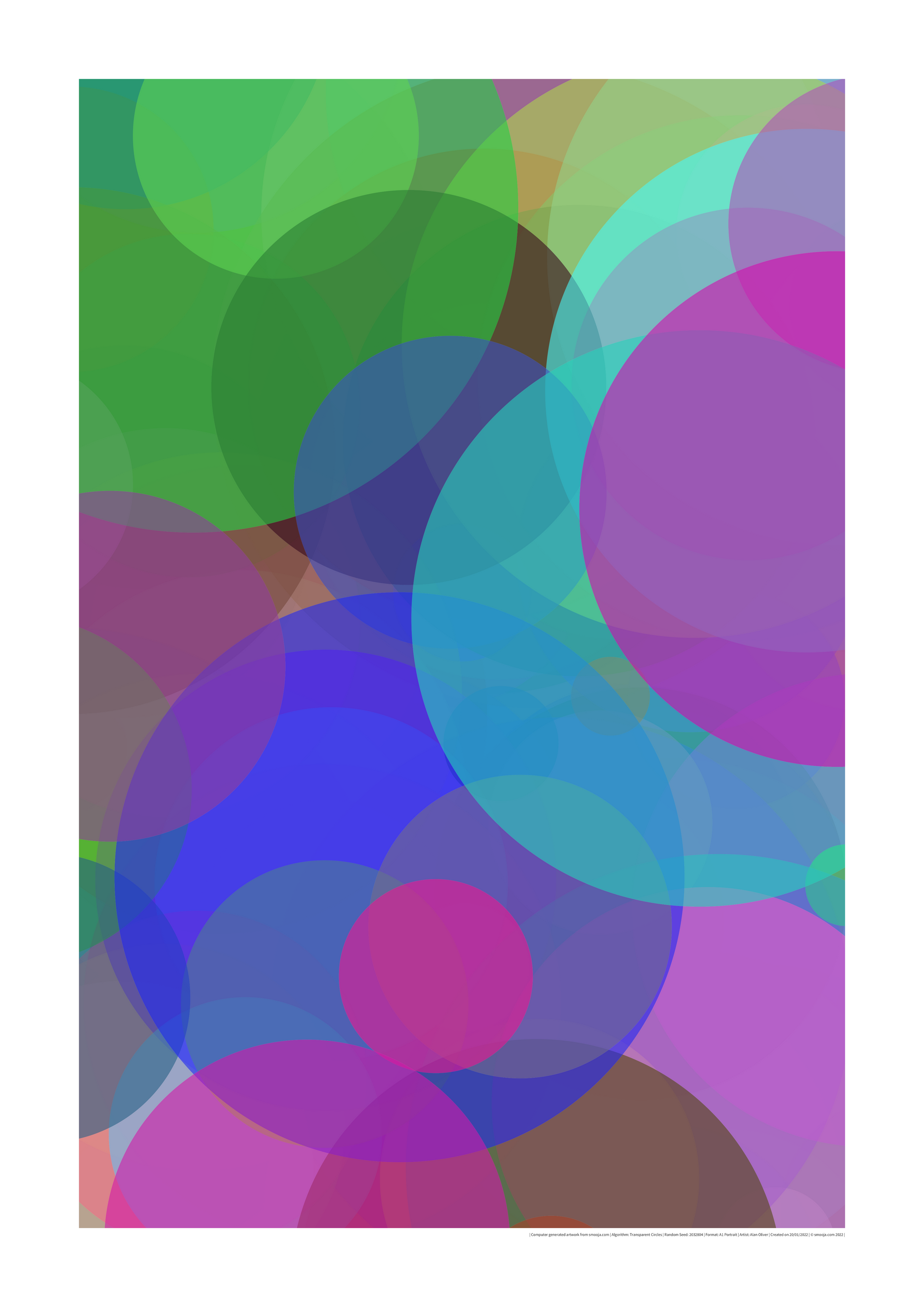 generative modern abstract art poster