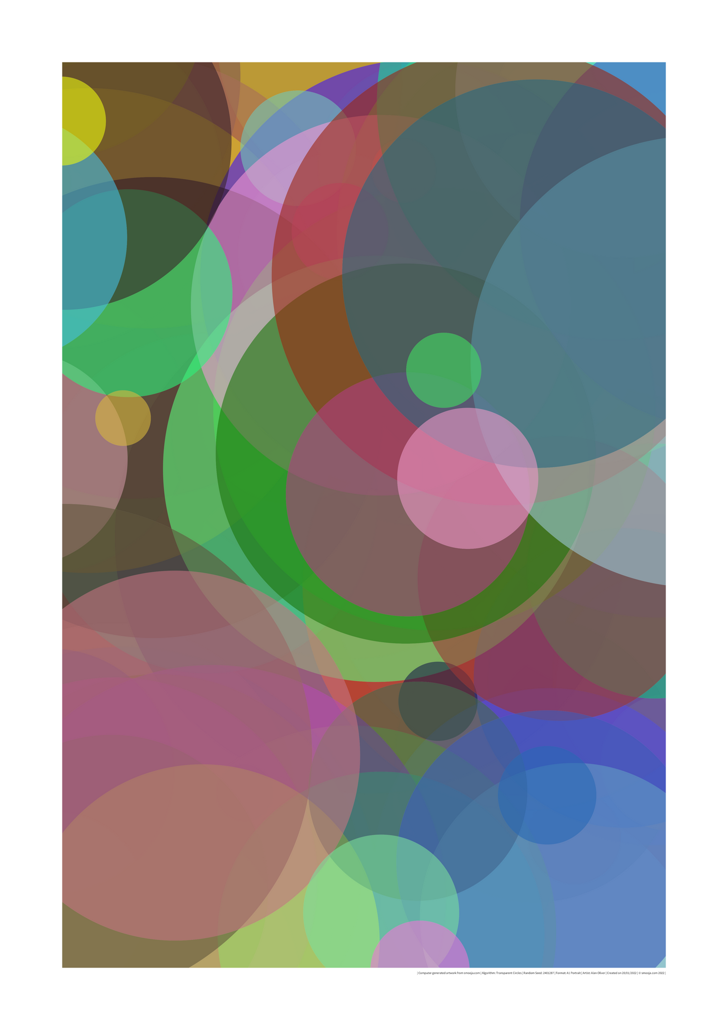 generative modern abstract art poster