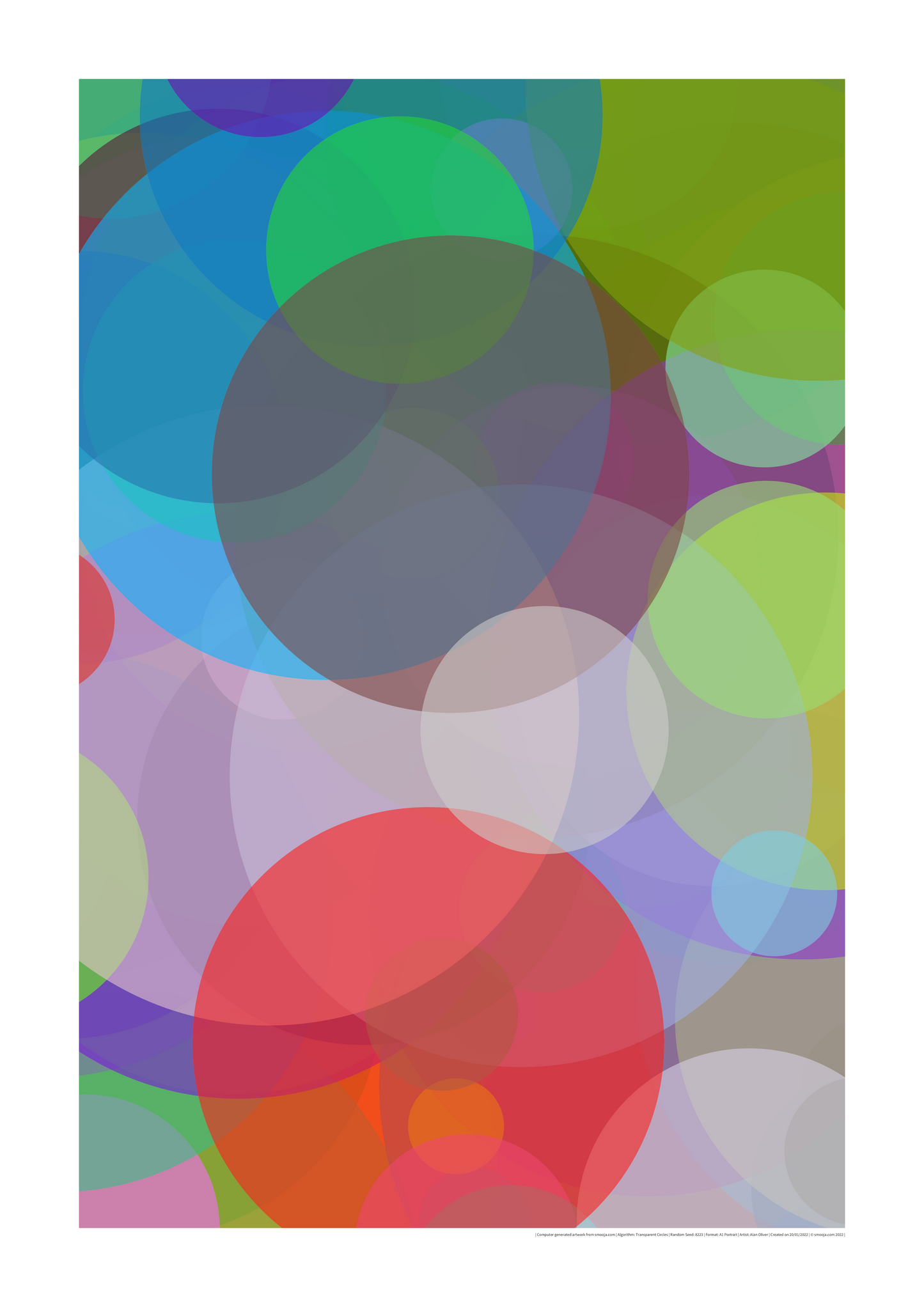 Wall Art - Transparent Circles 8223